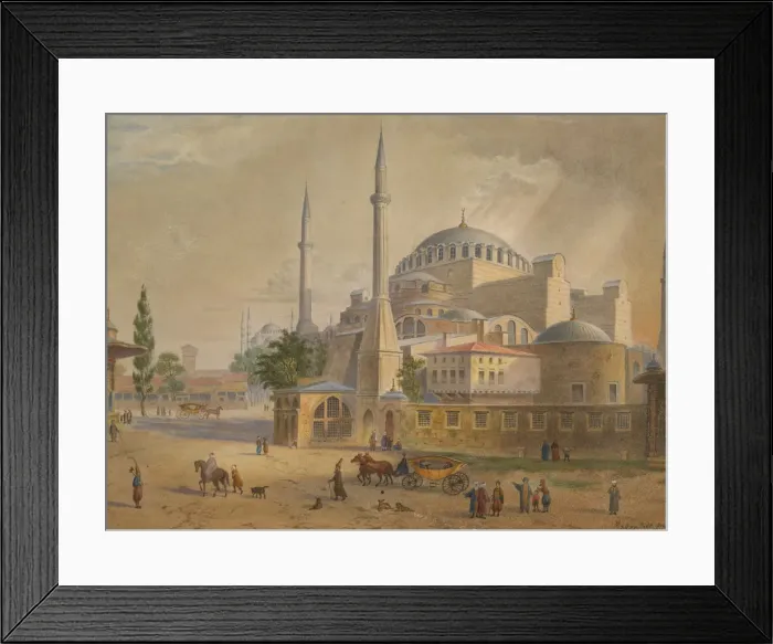 Framed Print : The Hagia Sophia in Constantinople Framed Print : The Hagia Sophia in Constantinople