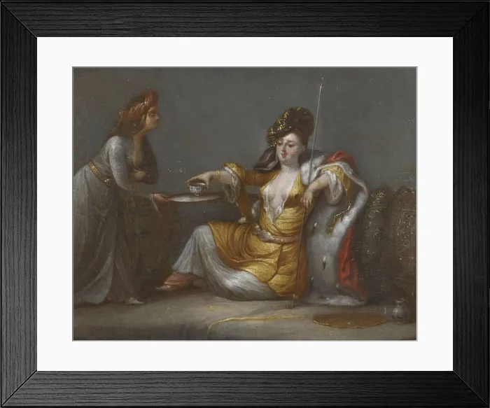 Framed Print : Sultana Taking Coffee Framed Print : Sultana Taking Coffee
