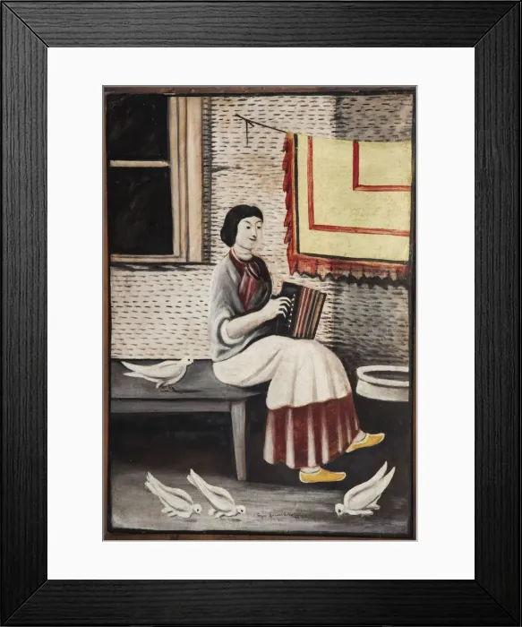 Framed Print : Sona Gorashvili Playing Accordion Framed Print : Sona Gorashvili Playing Accordion
