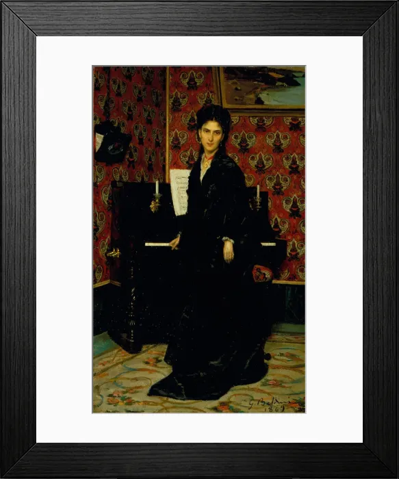 Framed Print : Portrait of Mary Donegani Framed Print : Portrait of Mary Donegani