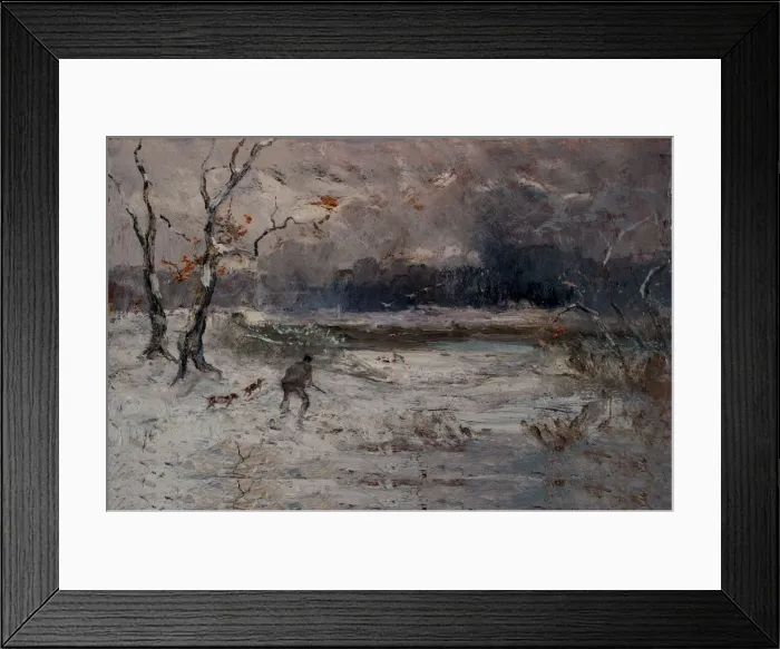 Framed Print : Winter Hunting at Zelata Framed Print : Winter Hunting at Zelata