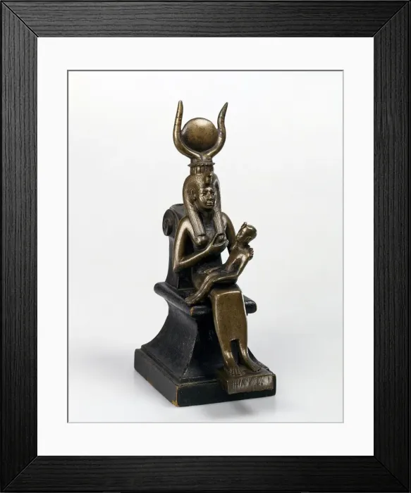 Framed Print : Statuette of Isis with Horus on her Laps Framed Print : Statuette of Isis with Horus on her Laps