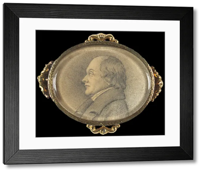 Framed Print : Portrait of Hans Georg Nageli (1773-1836) Framed Print : Portrait of Hans Georg Nageli (1773-1836)