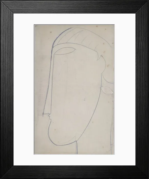 Framed Print : Head in profile Framed Print : Head in profile