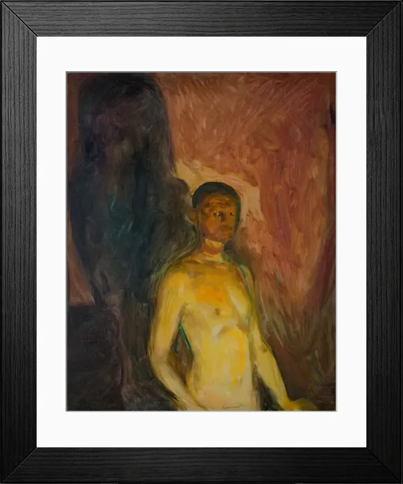 Framed Print : Self-portrait in Hell Framed Print : Self-portrait in Hell
