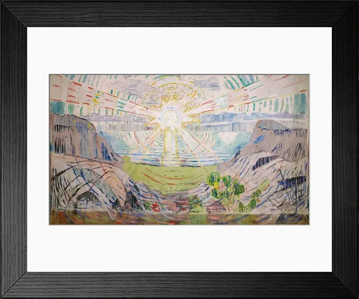 Framed Print : The Sun. Found in the Collection of Munch Museum, Oslo