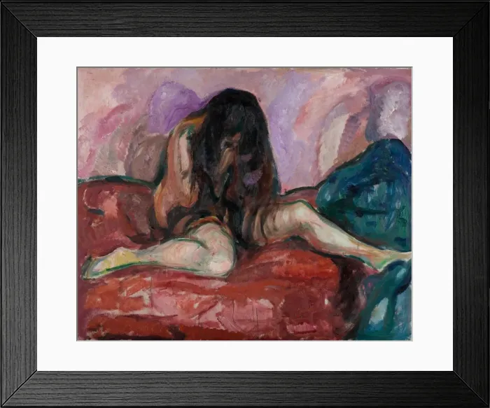 Framed Print : Weeping Nude Framed Print : Weeping Nude