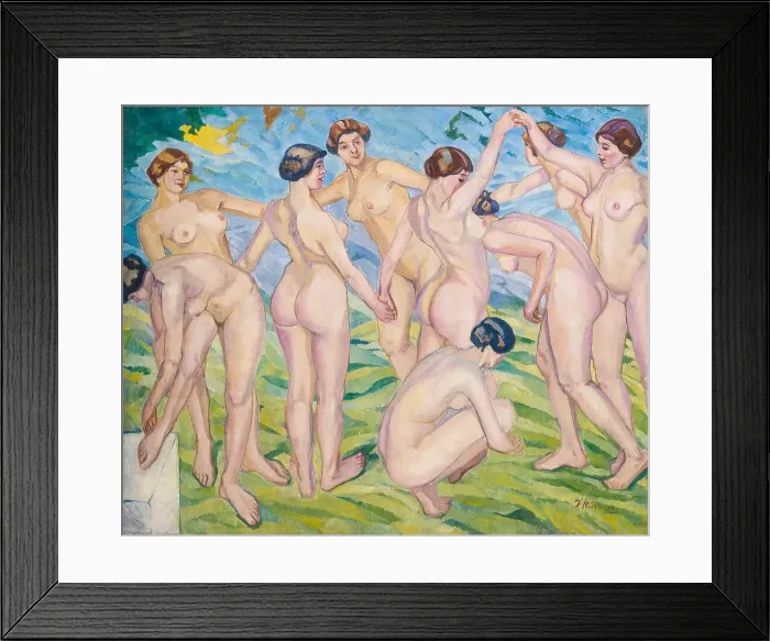 Framed Print : Women Dancing in a Ring Framed Print : Women Dancing in a Ring