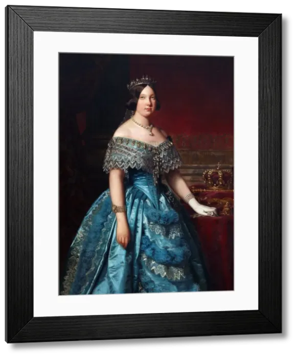 Framed Print : Portrait of Isabella II of Spain Framed Print : Portrait of Isabella II of Spain