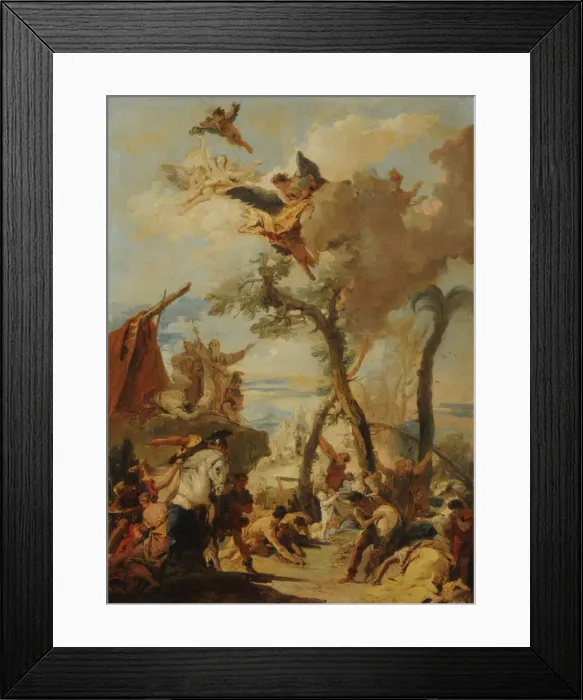 Framed Print : The Israelites gathering Manna Framed Print : The Israelites gathering Manna