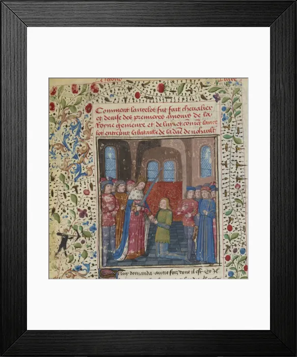 Framed Print : The Investiture of the Knight. From: Lancelot du Lac Framed Print : The Investiture of the Knight. From: Lancelot du Lac