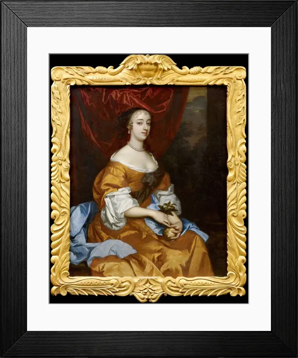 Framed Print : Portrait of Margaret Hughes (c. 1630-1719) Framed Print : Portrait of Margaret Hughes (c. 1630-1719)