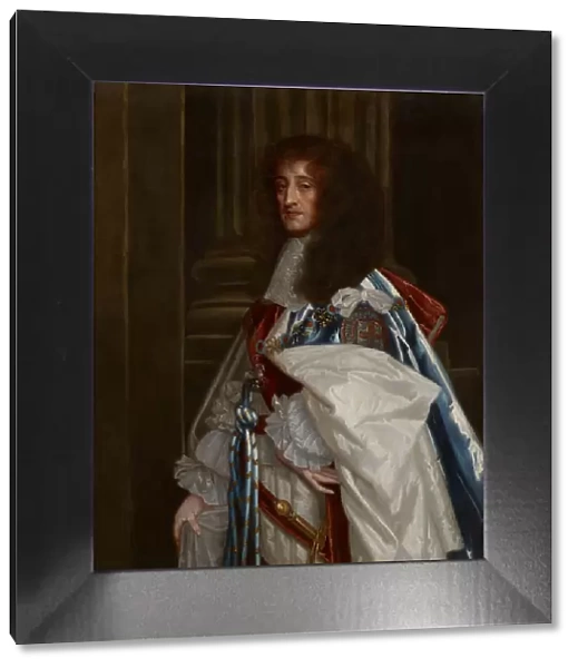 Portrait of Prince Rupert of the Rhine (1619-1682), wearing the robes of the Order of the Garter