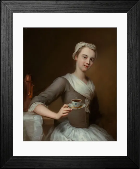 Framed Print : Offering a Cup of Coffee Framed Print : Offering a Cup of Coffee