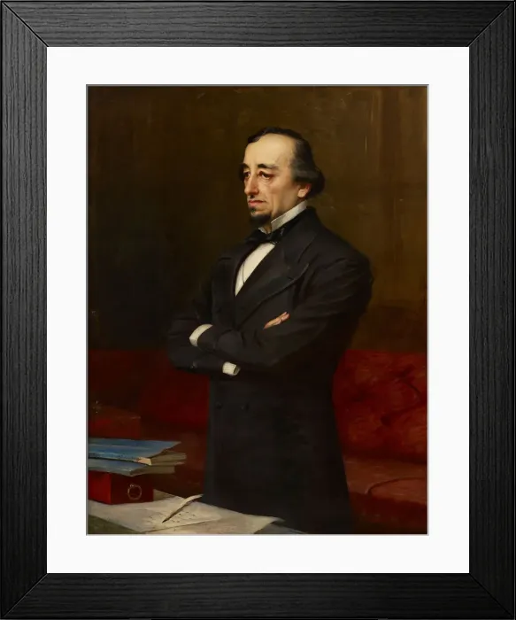 Framed Print : Portrait of Benjamin Disraeli, 1st Earl of Beaconsfield (1804-1881) Framed Print : Portrait of Benjamin Disraeli, 1st Earl of Beaconsfield (1804-1881)