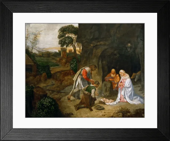 Framed Print : The Adoration of the Shepherds Framed Print : The Adoration of the Shepherds