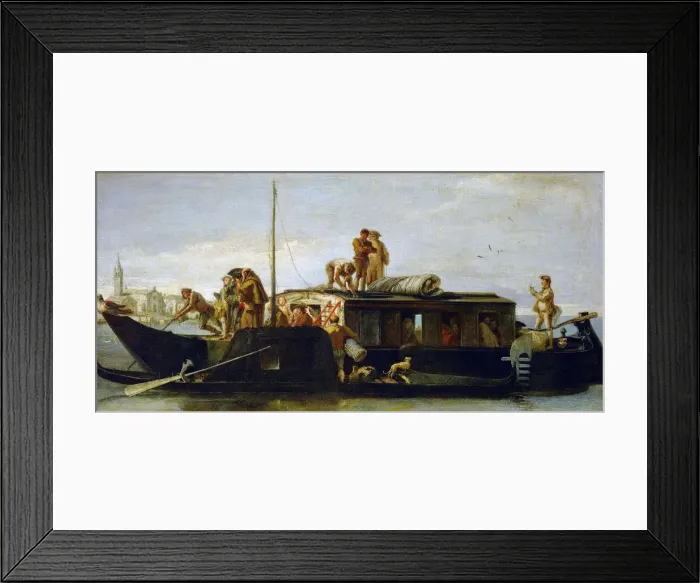 Framed Print : The Mailboat (Il Burchiello) Framed Print : The Mailboat (Il Burchiello)