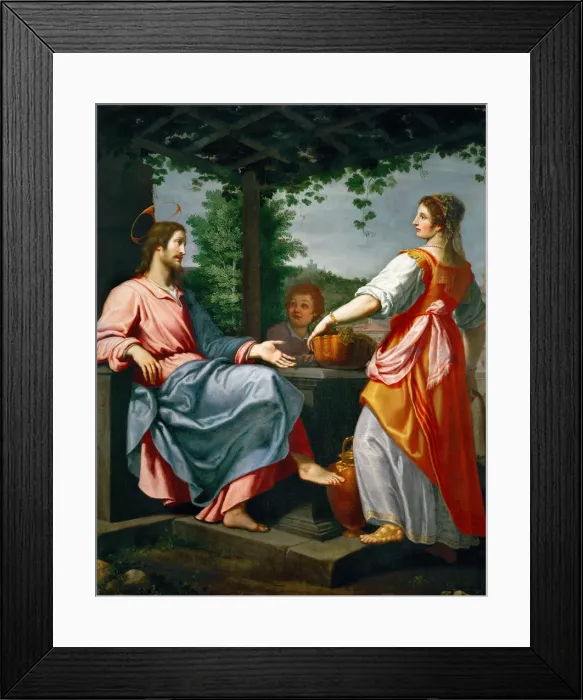 Framed Print : Christ and the Samaritan Woman Framed Print : Christ and the Samaritan Woman