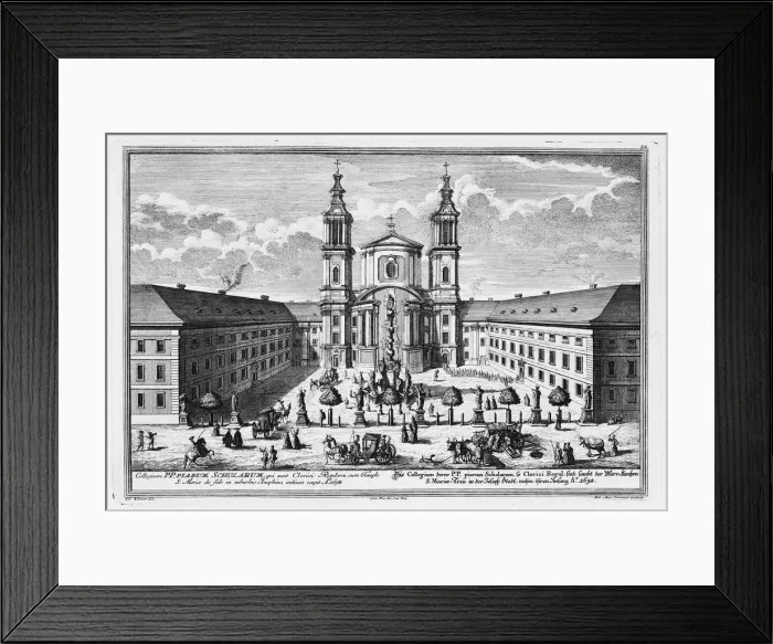 Framed Print : The Piarist Church of Maria Treu in Vienna