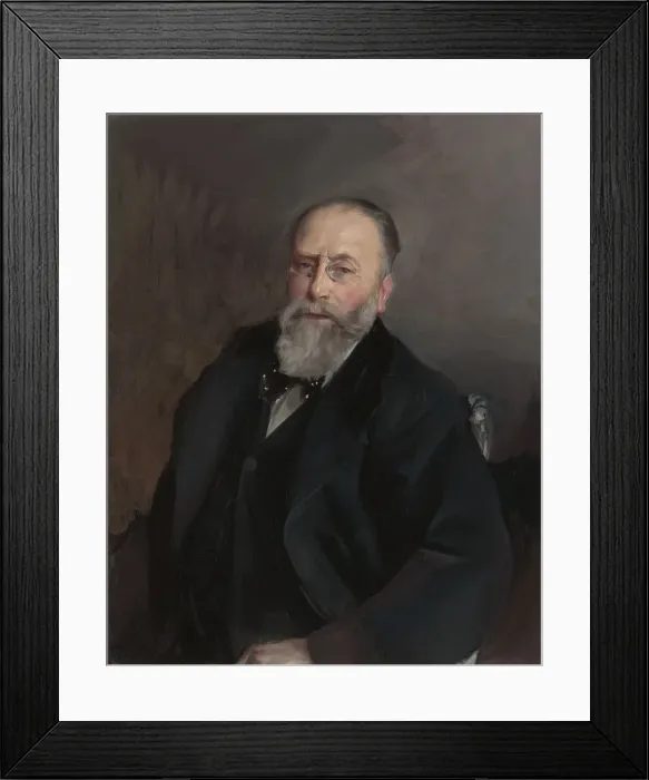 Framed Print : Portrait of Baron de Rothschild Framed Print : Portrait of Baron de Rothschild
