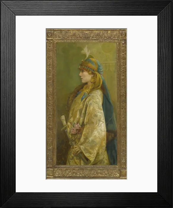 Framed Print : Portrait of Sarah Bernhardt as Roxanna in Adrienne Lecouvreur Framed Print : Portrait of Sarah Bernhardt as Roxanna in Adrienne Lecouvreur