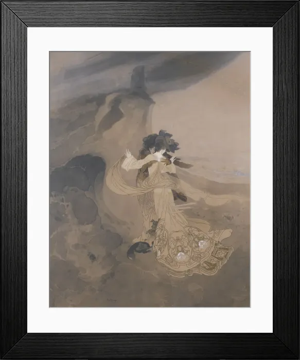 Framed Print : Elegant Ladies on the Beach (Elegantes sur la plage) Framed Print : Elegant Ladies on the Beach (Elegantes sur la plage)