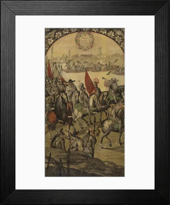 Framed Print : The Conquest of Mexico by Hernan Cortes Framed Print : The Conquest of Mexico by Hernan Cortes