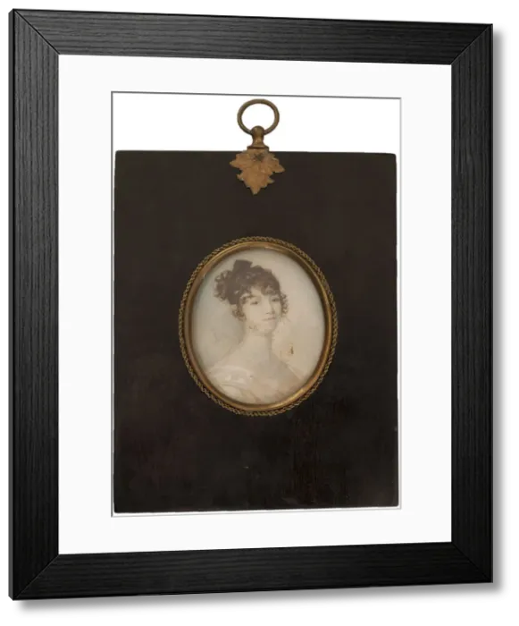 Framed Print : Portrait of Nadezhda Osipovna Pushkina (1762-1836), nee Hannibal Framed Print : Portrait of Nadezhda Osipovna Pushkina (1762-1836), nee Hannibal