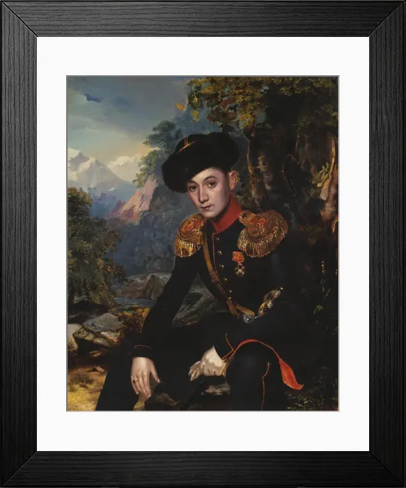 Framed Print : Portrait of Mikhail Leontievich Dubelt (1822-1900) Framed Print : Portrait of Mikhail Leontievich Dubelt (1822-1900)