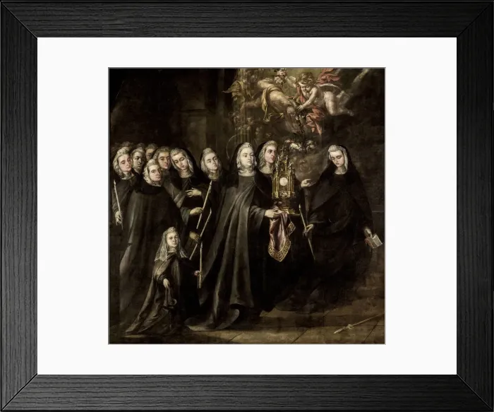 Framed Print : Saint Clare and sisters of her order Framed Print : Saint Clare and sisters of her order