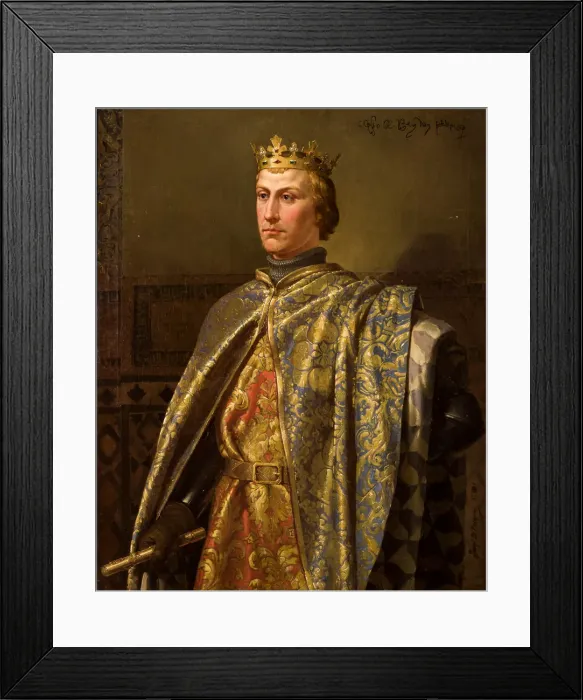 Framed Print : Portrait of Peter I (1334-1369), the king of Castile and Leon Framed Print : Portrait of Peter I (1334-1369), the king of Castile and Leon