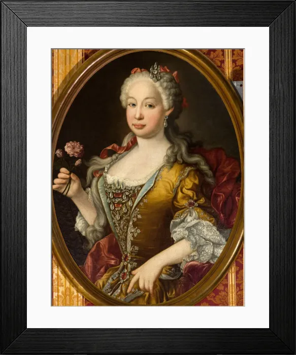 Framed Print : Portrait of Infanta Barbara of Portugal (1711-1758) Framed Print : Portrait of Infanta Barbara of Portugal (1711-1758)
