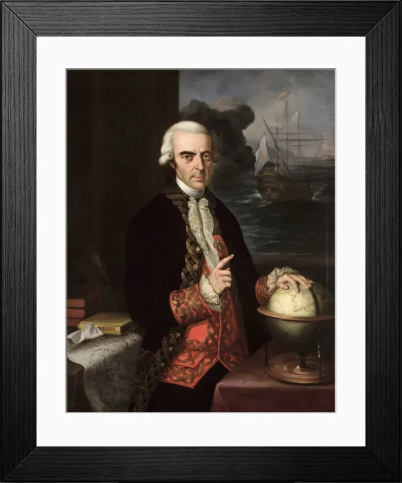 Framed Print : Portrait of Antonio de Ulloa (1716-1795) Framed Print : Portrait of Antonio de Ulloa (1716-1795)