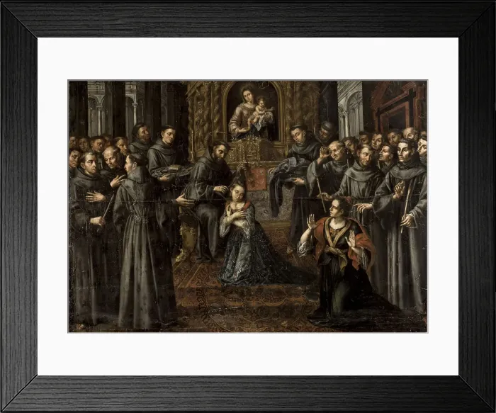 Framed Print : The profession of Saint Clare Framed Print : The profession of Saint Clare