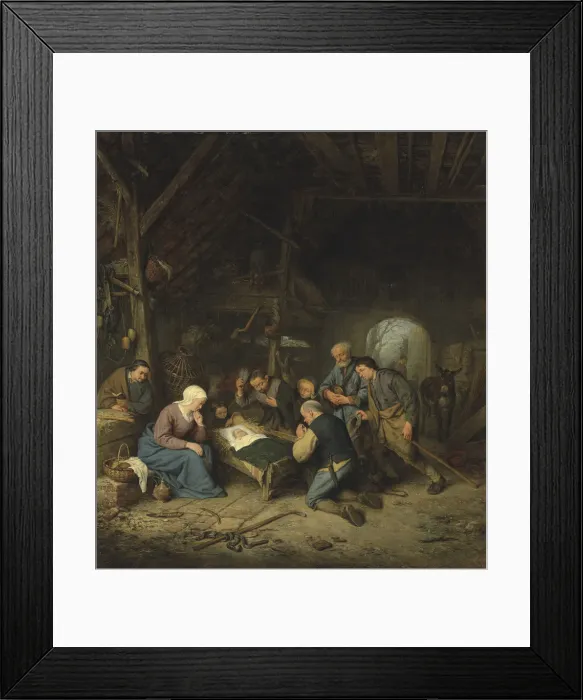 Framed Print : The Adoration of the Shepherds Framed Print : The Adoration of the Shepherds