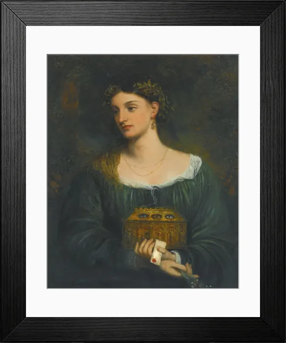 Framed Print : Pandora. Private Collection Framed Print : Pandora. Private Collection