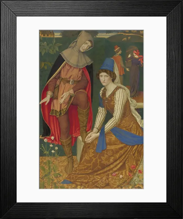 Framed Print : The Nut-Brown Maid Framed Print : The Nut-Brown Maid