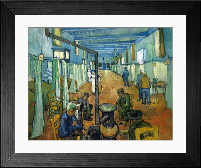 Framed Print : The Ward in the Hospital at Arles Framed Print : The Ward in the Hospital at Arles