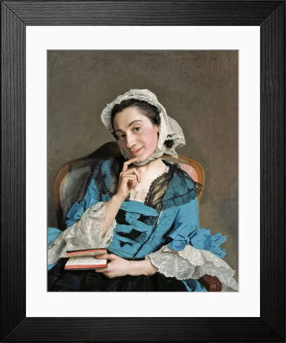 Framed Print : Portrait of Louise d Epinay (1726-1783) Framed Print : Portrait of Louise d Epinay (1726-1783)