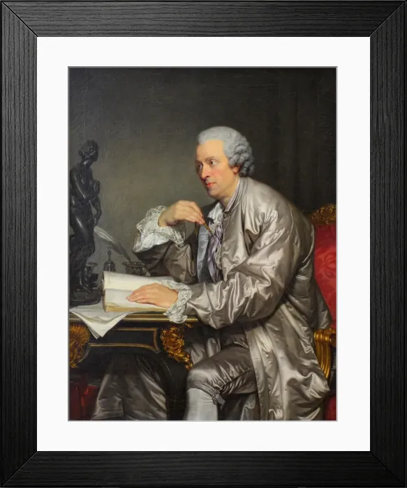 Framed Print : Portrait of Claude-Henri Watelet (1718-1786) Framed Print : Portrait of Claude-Henri Watelet (1718-1786)