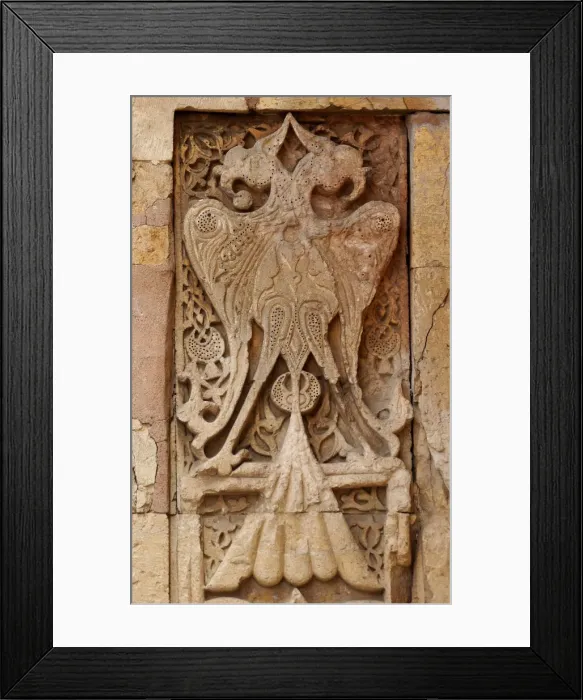 Framed Print : Double headed eagle, Divrigi Great Mosque Framed Print : Double headed eagle, Divrigi Great Mosque
