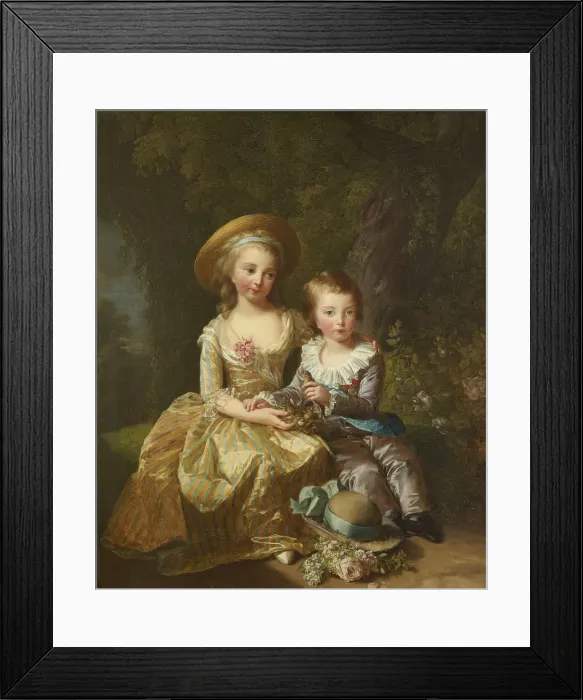 Framed Print : Portrait of Madame Royale and Louis-Joseph Xavier, Dauphin of France Framed Print : Portrait of Madame Royale and Louis-Joseph Xavier, Dauphin of France