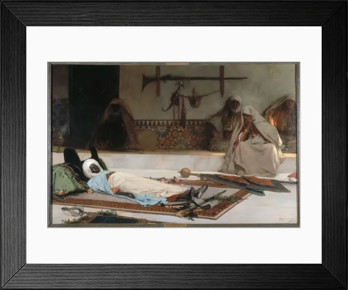 Framed Print : Day of a Funeral, Moroccan Scene (The death of the Emir) Framed Print : Day of a Funeral, Moroccan Scene (The death of the Emir)