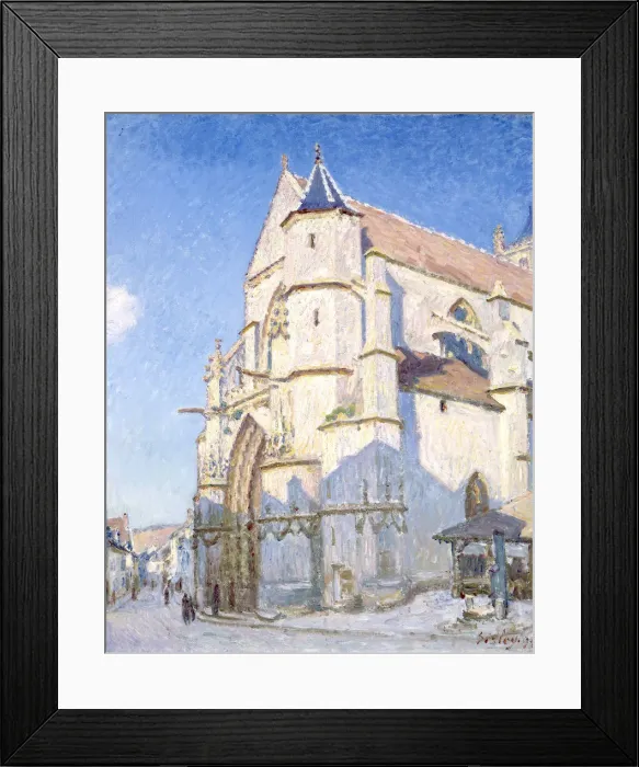 Framed Print : The Church at Moret (Evening) Framed Print : The Church at Moret (Evening)