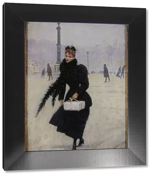 Parisian woman, Place de la Concorde
