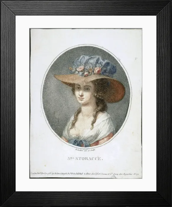 Framed Print : Portrait of the Singer Nancy Storace (1765-1817) Framed Print : Portrait of the Singer Nancy Storace (1765-1817)