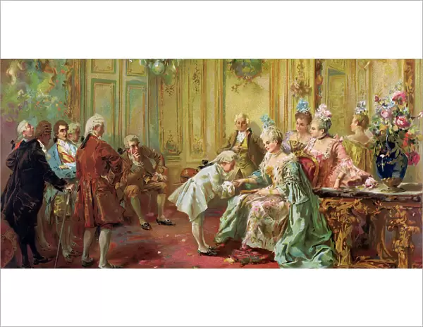 The presentation of the young Mozart to Mme de Pompadour at Versailles in 1763