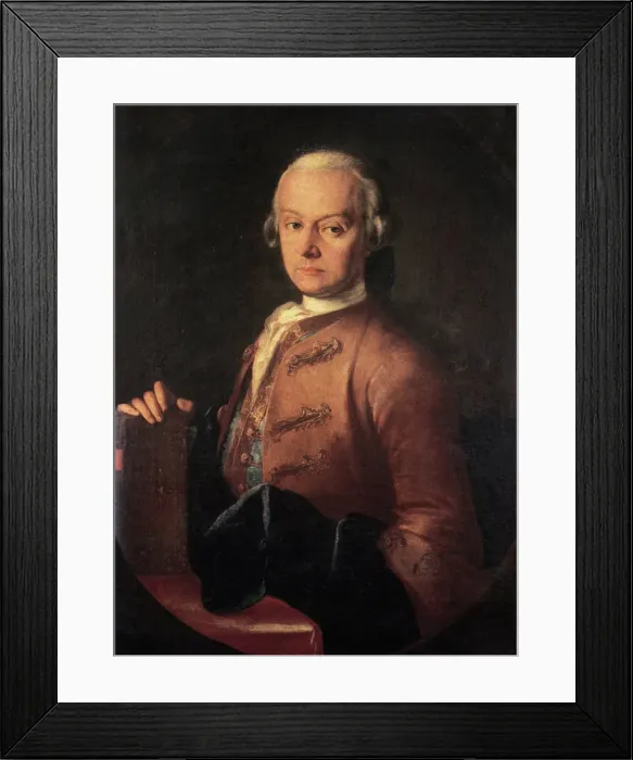 Framed Print : Portrait of Leopold Mozart (1719-1787) Framed Print : Portrait of Leopold Mozart (1719-1787)