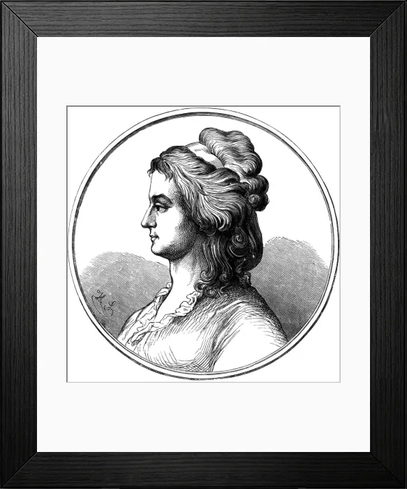 Framed Print : Portrait of Aloysia Lange, nee Weber (1760-1839) Framed Print : Portrait of Aloysia Lange, nee Weber (1760-1839)