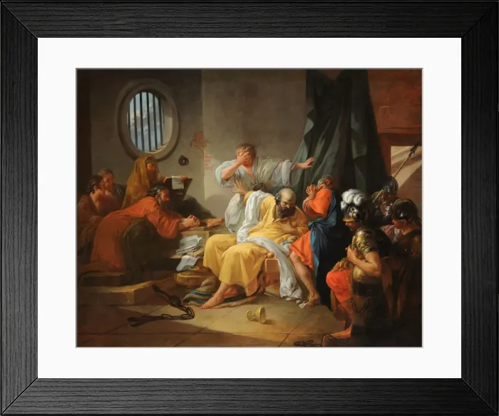 Framed Print : The Death of Socrates Framed Print : The Death of Socrates